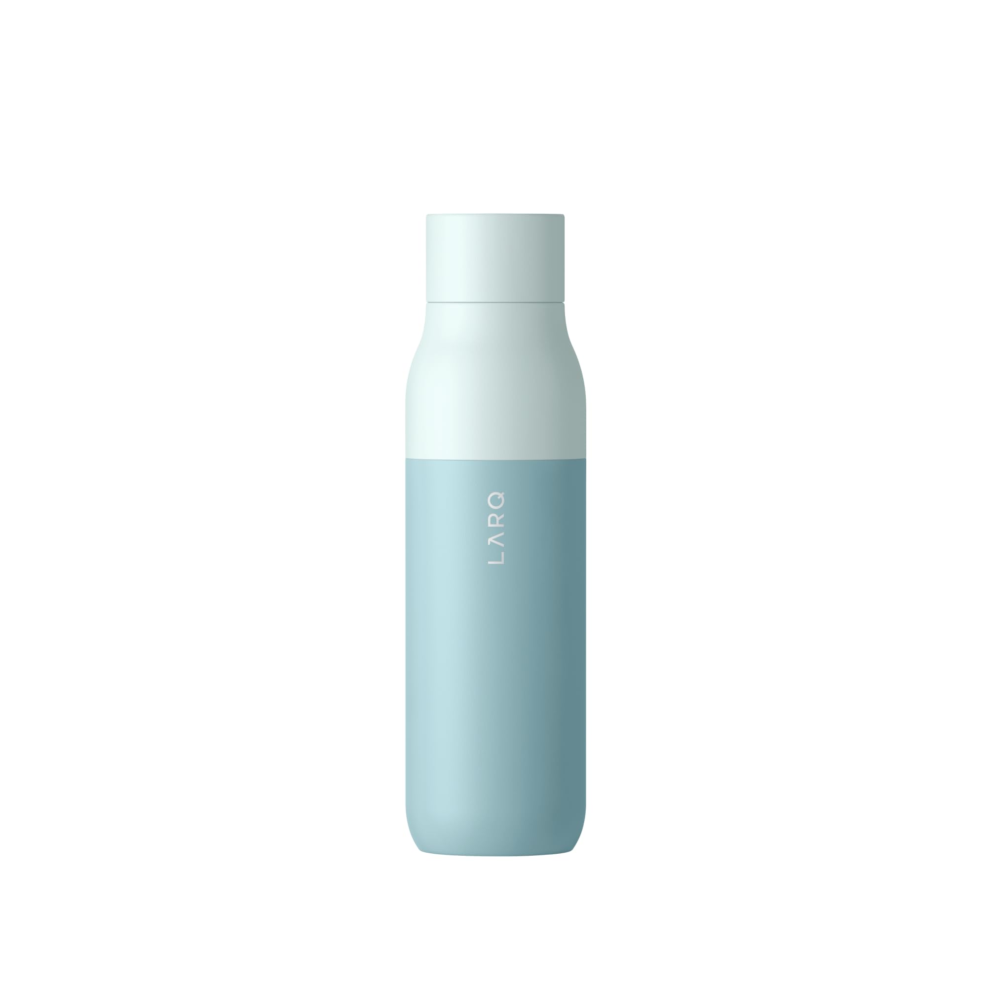 LARQ Bottle PureVis 25 oz - Self-Cleaning and Insulated Stainless Steel Water Bottle with UV Water Purifier and Award-winning Design | Reusable & Travel Friendly, Monaco Blue