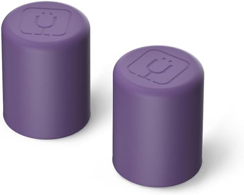 BrüMate Magnetic Straw Caps | Silicone Straw Topper 2-pack | Dust & Dirt Resistant | Compatible with All Era and Resa Tumblers (Dark Aura)