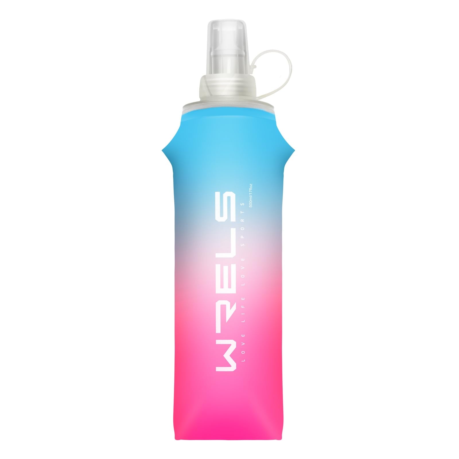 Soft Flasks TPU Soft Water Bottles Folding Soft Running Water Flask Small for Outdoor Sports Hiking Hydration Pack 8oz/17oz Hiking Cycling Climbing