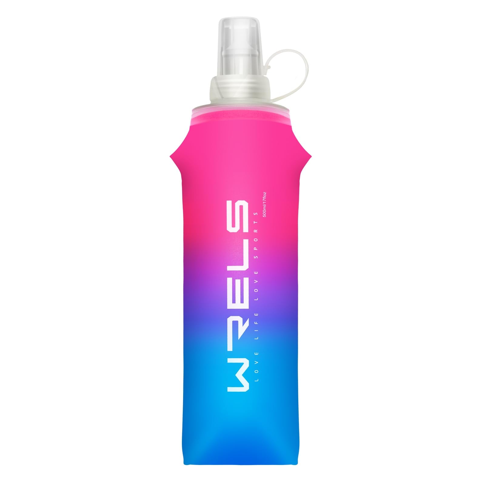 Soft Flasks TPU Soft Water Bottles Folding Soft Running Water Flask Small for Outdoor Sports Hiking Hydration Pack 8oz/17oz Hiking Cycling Climbing