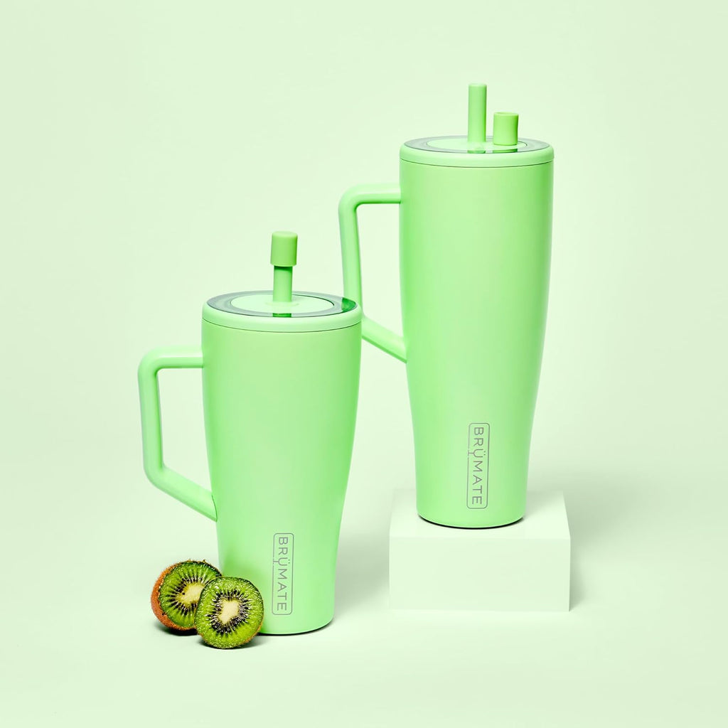 BrüMate Magnetic Straw Caps | Silicone Straw Topper 2-pack | Dust & Dirt Resistant | Compatible with All Era and Resa Tumblers (Dark Aura)