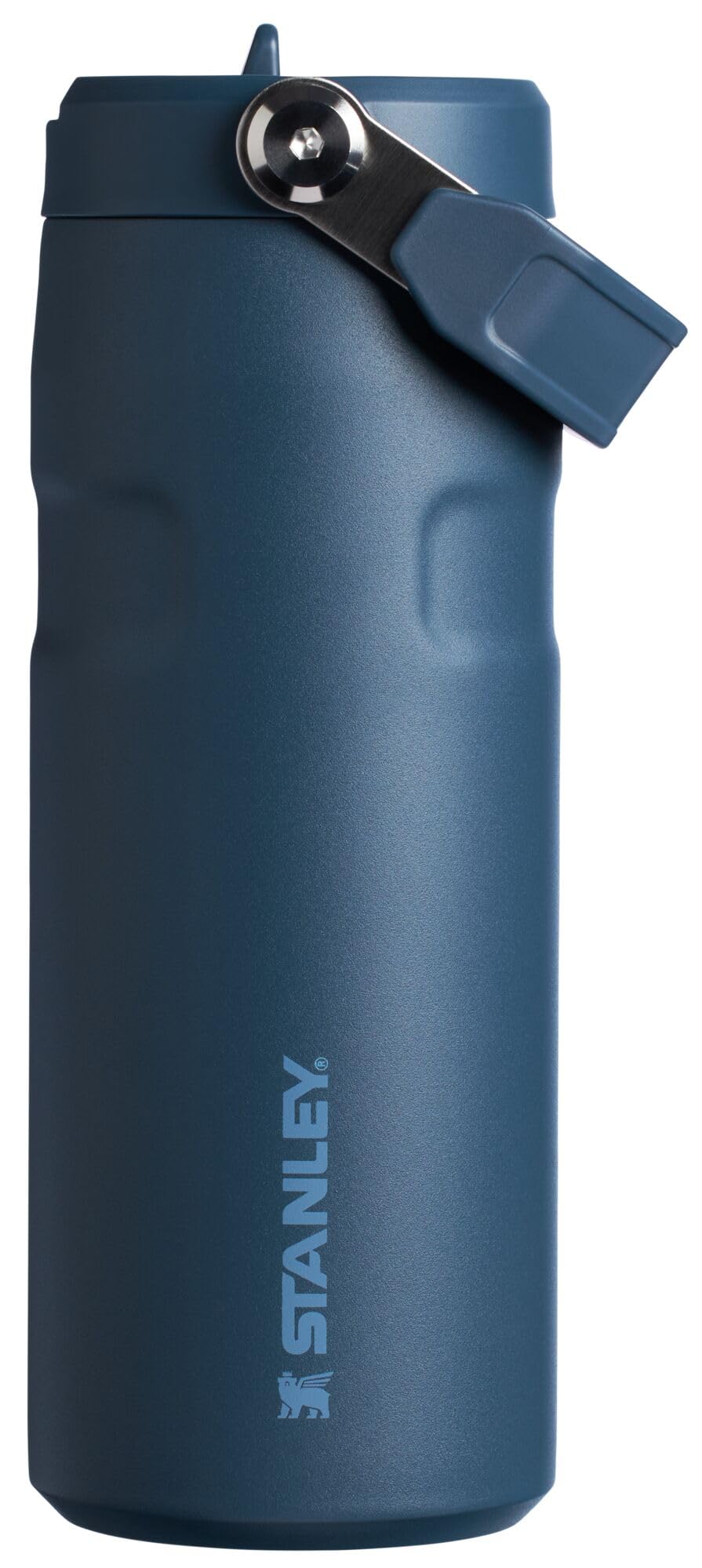 Stanley IceFlow Flip Straw 2.0 Water Bottle 24 oz | Built-In Straw with Larger Opening | Lightweight and Leak Resistant | Insulated Stainless Steel | BPA-Free | Twilight