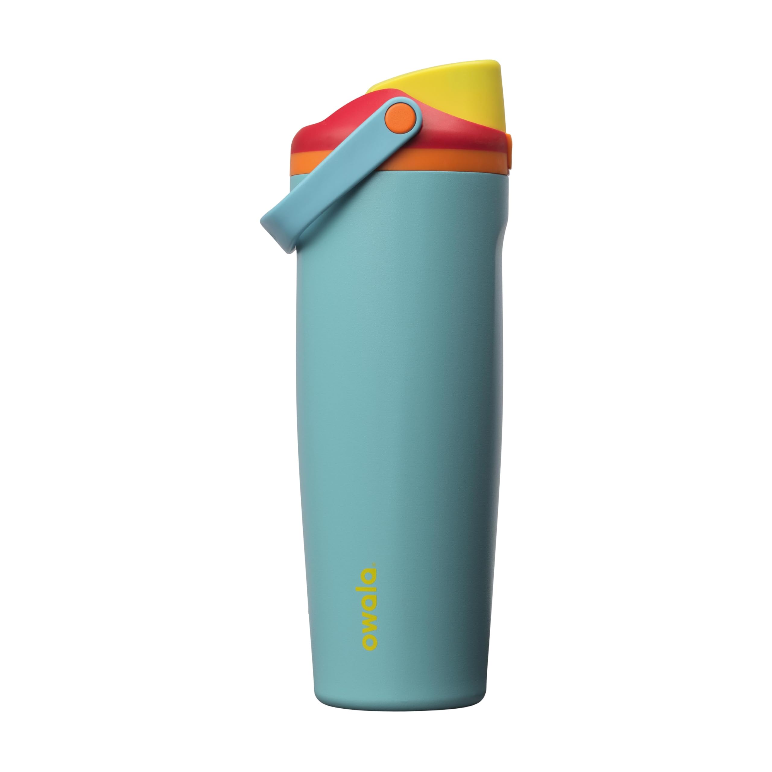 Owala FreeSip Sway Insulated Stainless Steel Water Bottle with Two-Way Spout, Built-In Straw and Bucket Handle, Made for Travel, School, and Sports, 40oz, BPA Free, Leak Proof, Black Cherry