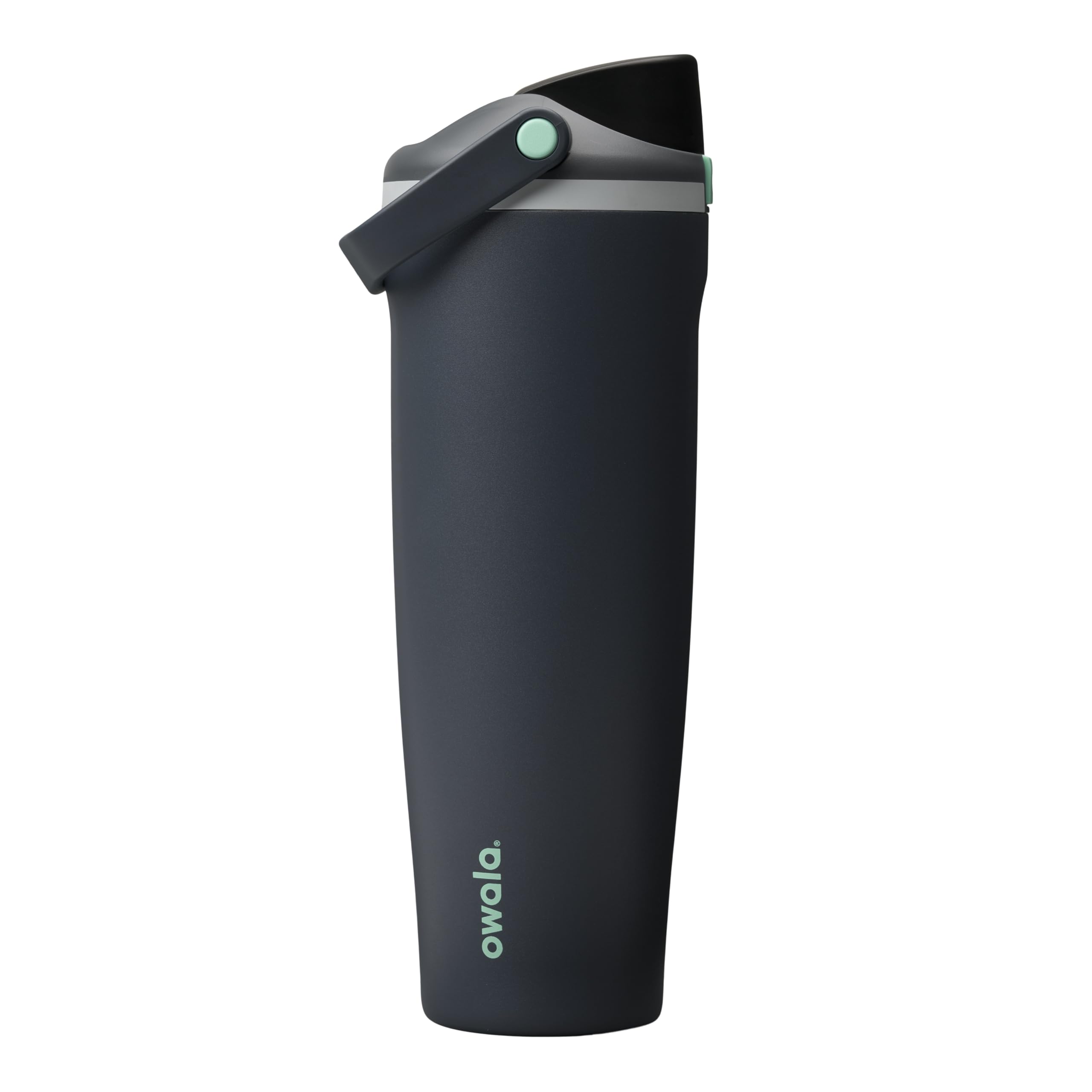 Owala FreeSip Sway Insulated Stainless Steel Water Bottle with Two-Way Spout, Built-In Straw and Bucket Handle, Made for Travel, School, and Sports, 40oz, BPA Free, Leak Proof, Black Cherry