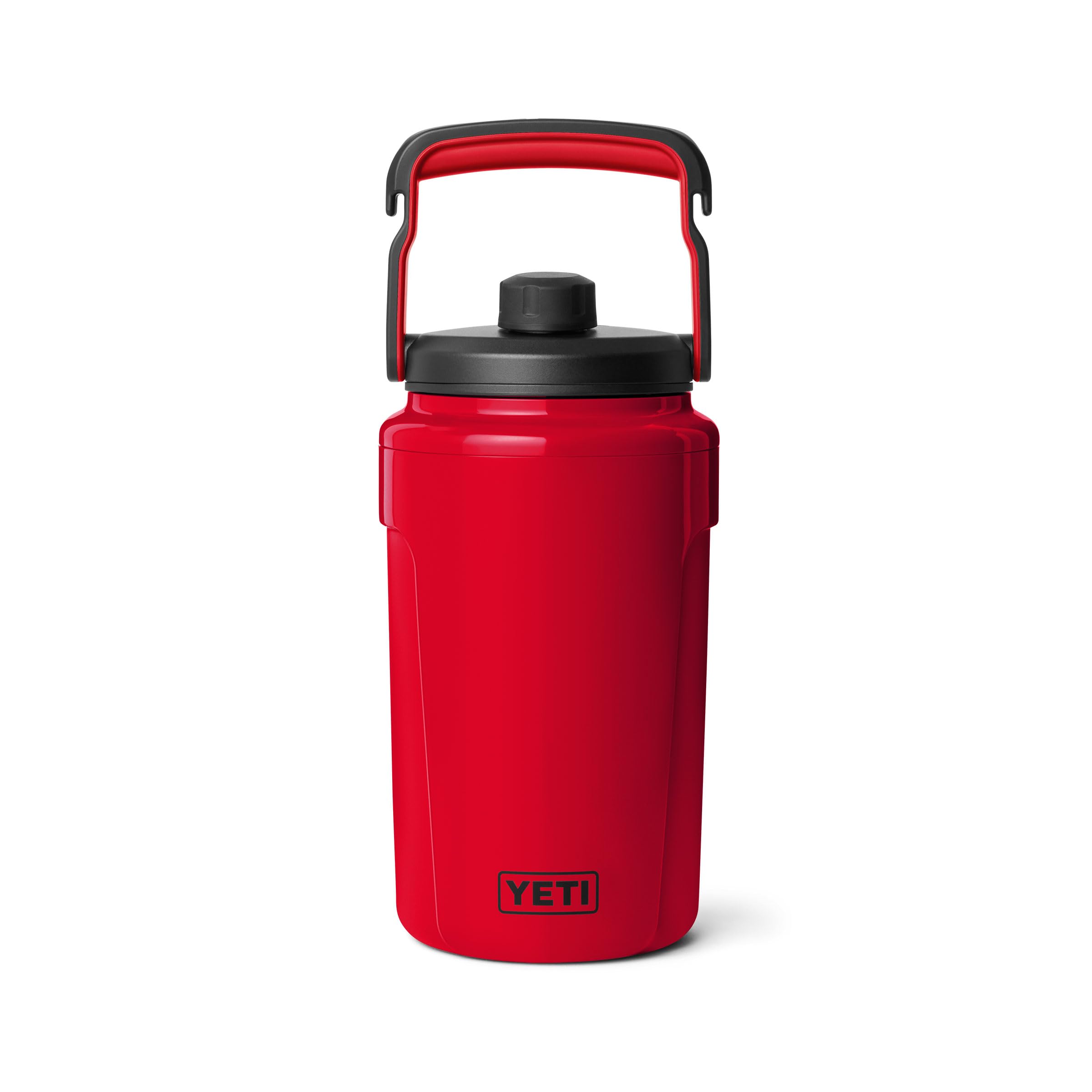 YETI Silo Half Gallon Insulated Chug Cap Water Jug – Leakproof, Lightweight Sports Bottle with Fence Hook Handle – Keeps Drinks Ice-Cold – Ideal for Gym, Sports & Tournaments, White