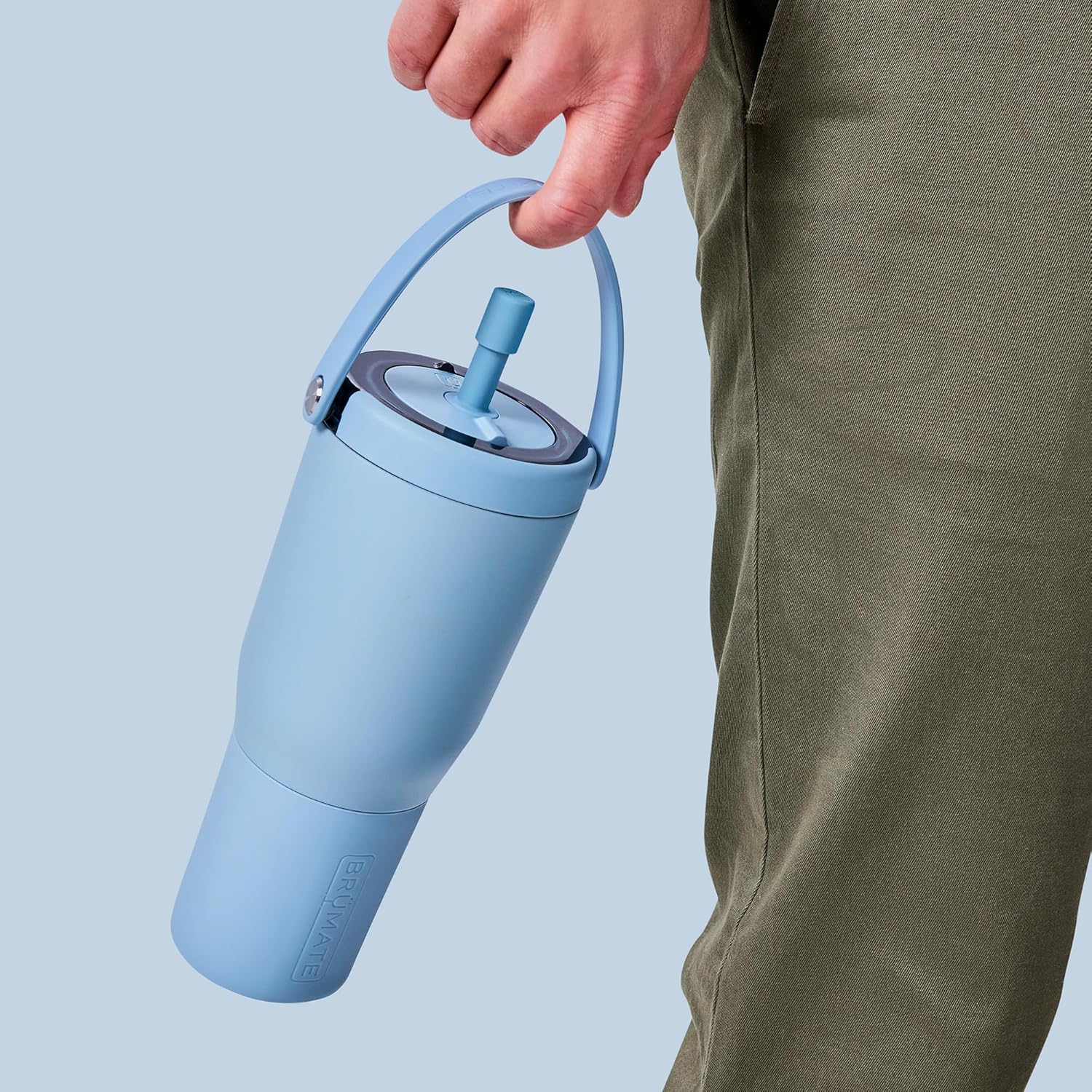 BrüMate Magnetic Straw Caps | Silicone Straw Topper 2-pack | Dust & Dirt Resistant | Compatible with All Era and Resa Tumblers (Dark Aura)